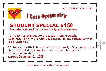 student coupon